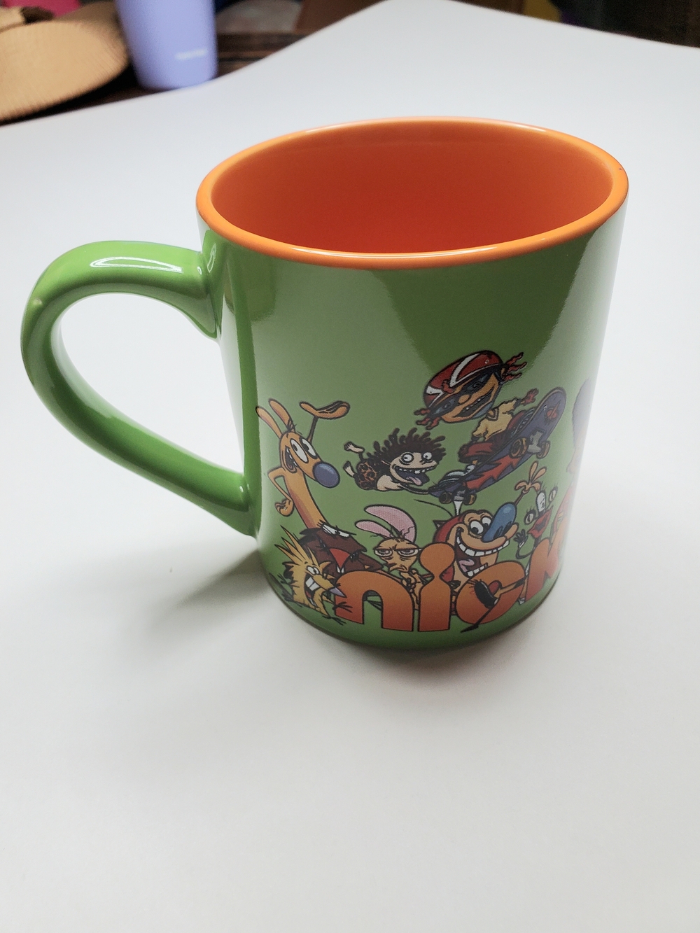 Nickelodeon Character Green and Orange Ceramic Mug